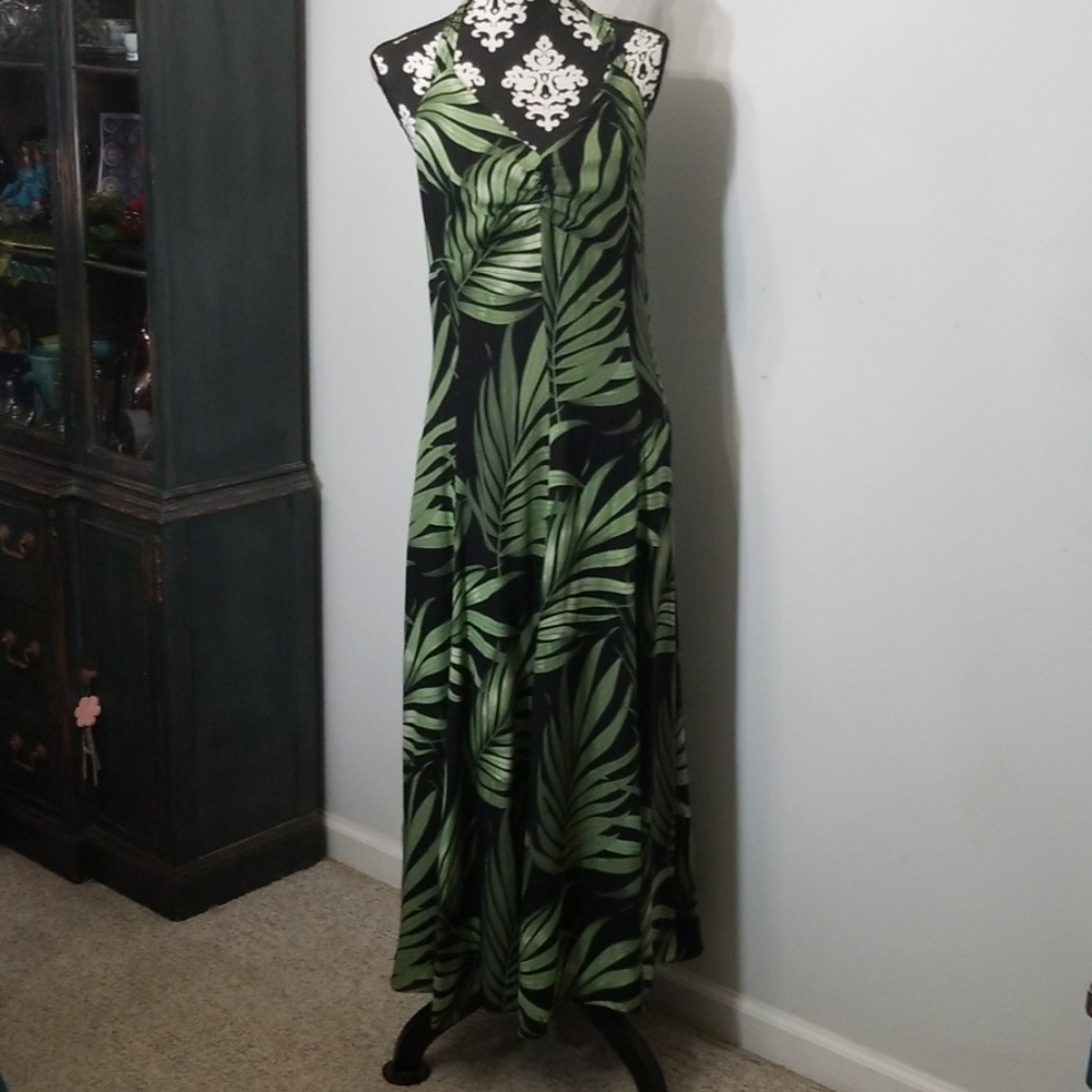 Tommy Bahama Tropical Silk Maxi Dress size 12